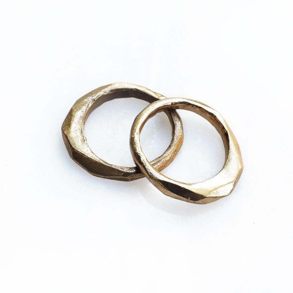 Wisdom Ring - Organic Ring Band in Gold or Silver – Dea Dia