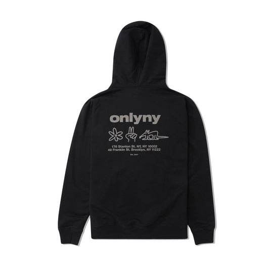 Only NY | NYC City of New York Hoodie, Vintage Black/Natural / S