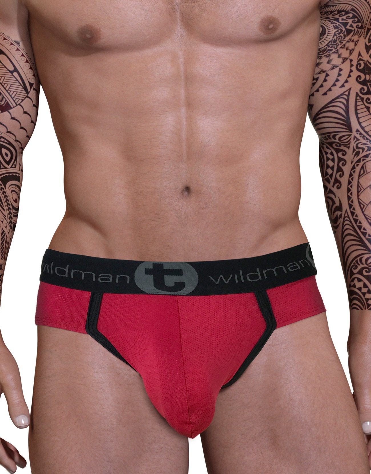 Wildmant Red Big Boy Pouch Brief 7983