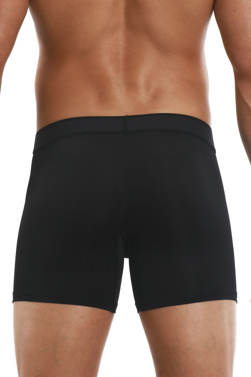 Papi 626185-962 Cool2 2PK Solid Boxer Briefs Color Black-Gray ...