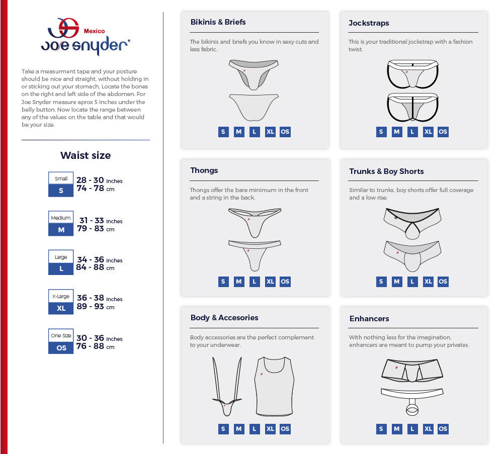 Calvin Klein Size Chart Mens