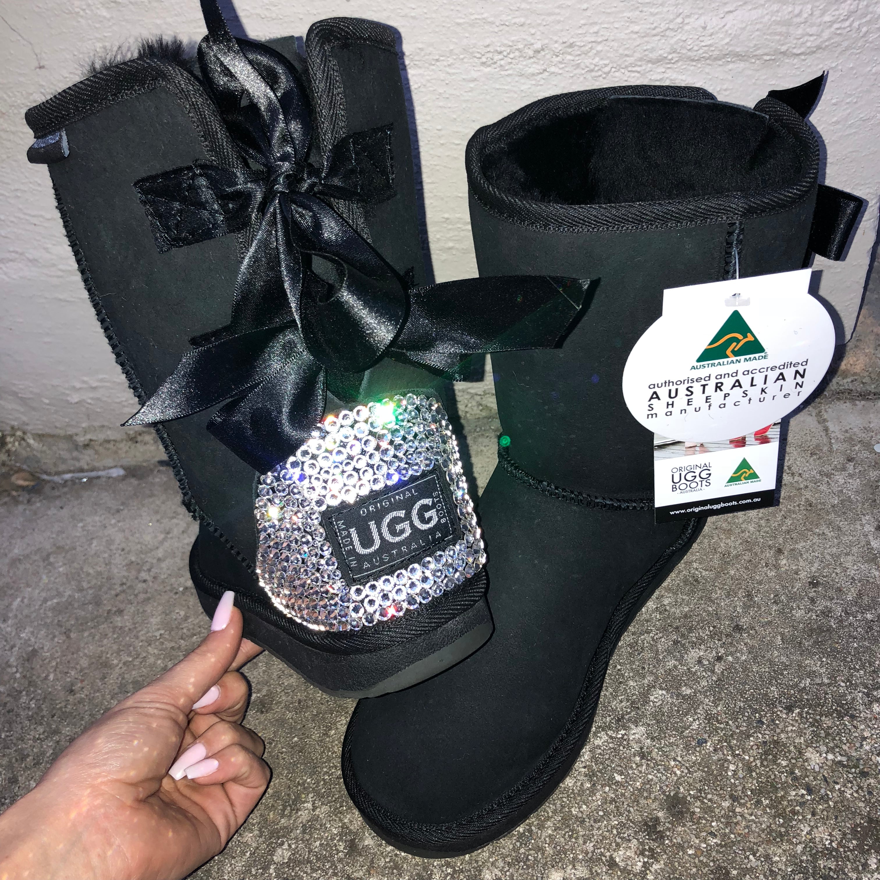 uggs with diamond bows