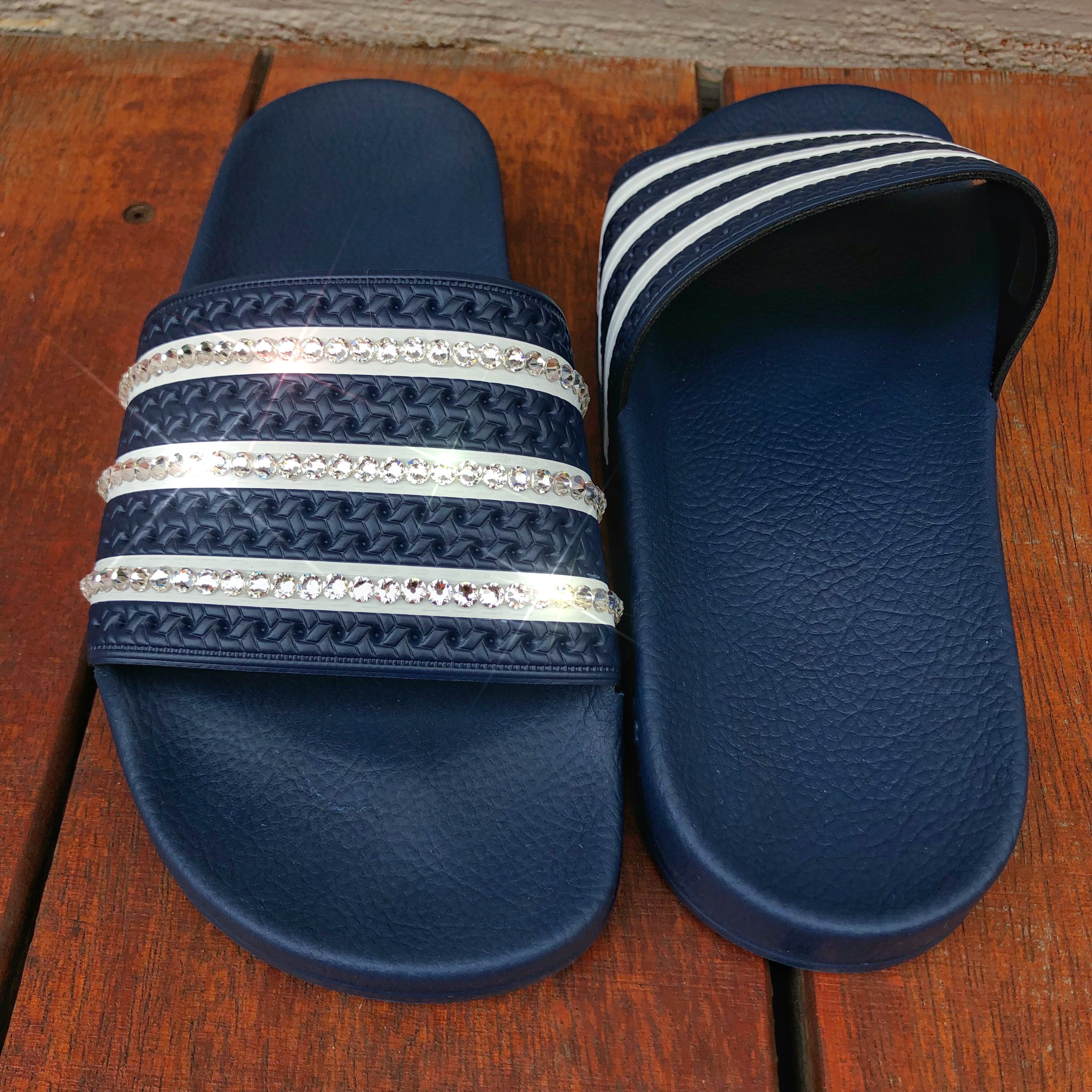 adilette navy blue