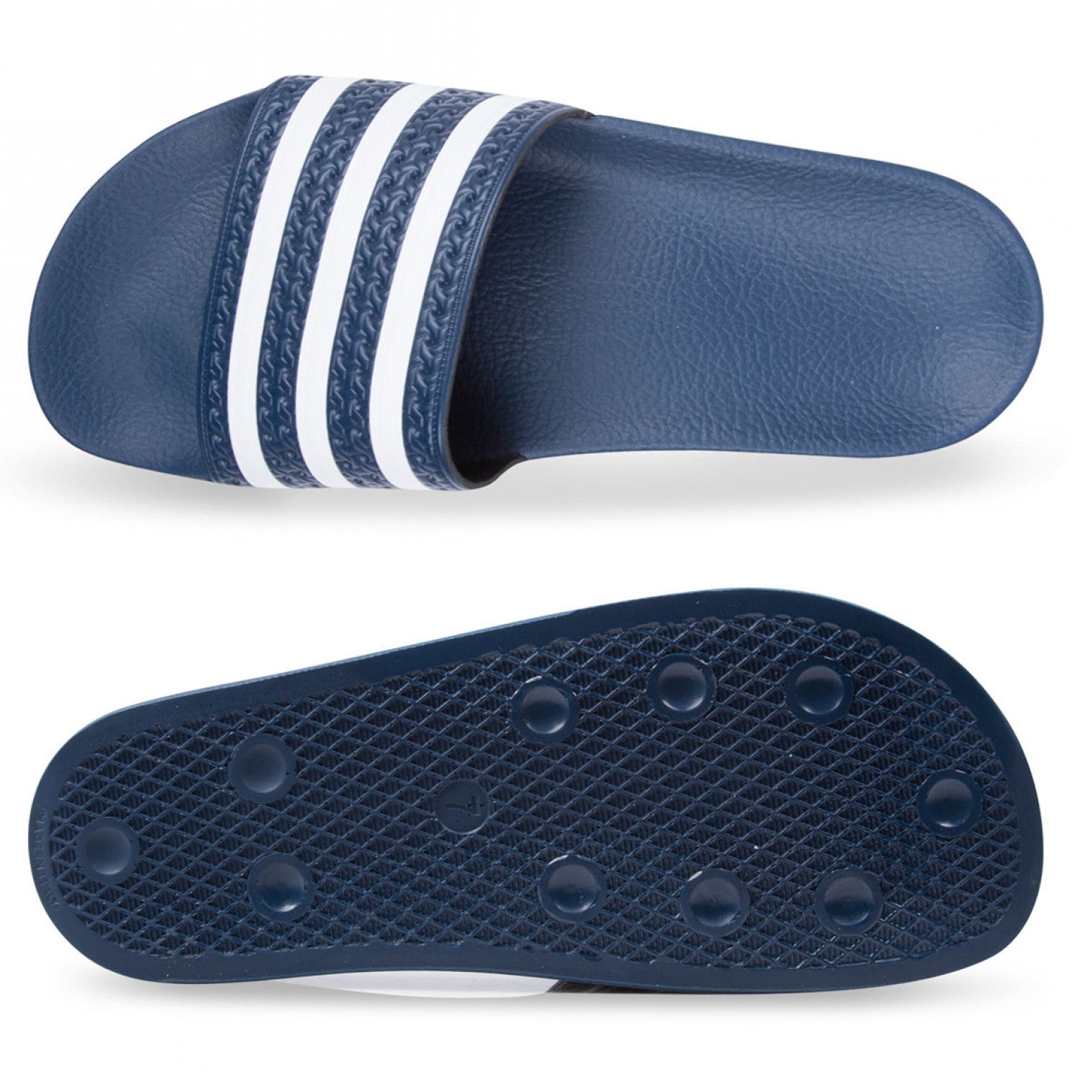 adidas slippers navy blue