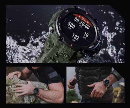 tak-hing-mart-amazfit-t-rex-tyrannosaurus-watch-50-meters-waterproof-12-military-certifications-14-sports-modes-20-days-long-battery-life