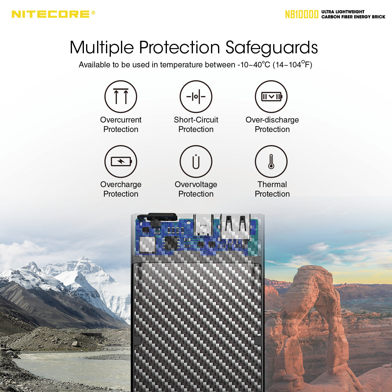 tak-hing-mart-nitecore-ultralight-carbon-fiber-lightweight-battery-power-bank