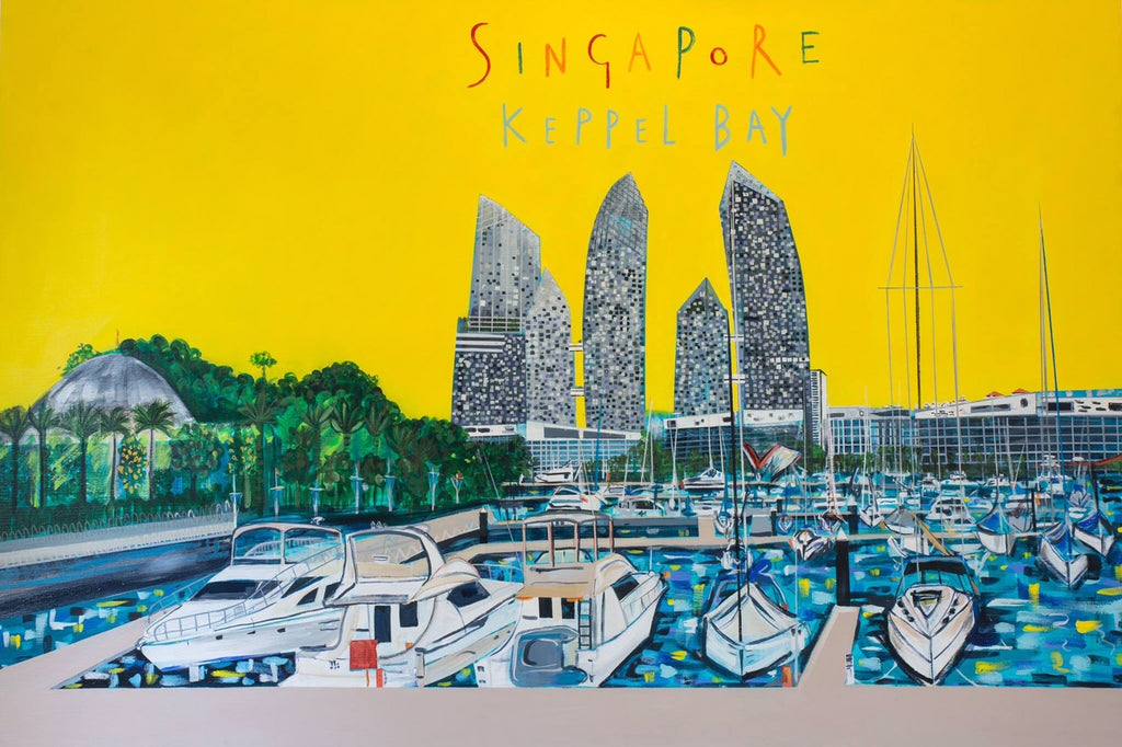 Reflections At Keppel Bay Singapore Painting