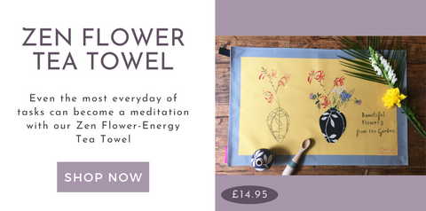 Zen Flower Tea Towel