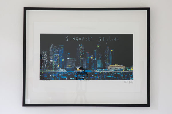 Singapore Skyline by Clare Haxby