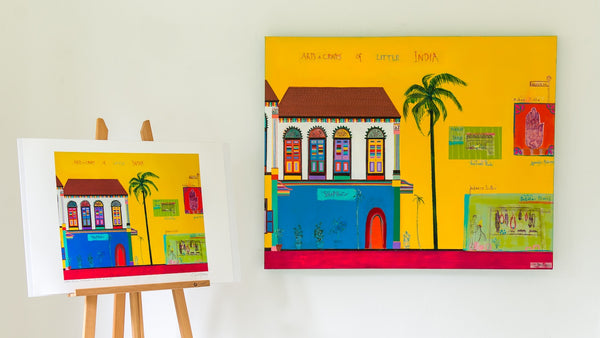Arts and Crafts of Little India art by Clare Haxby