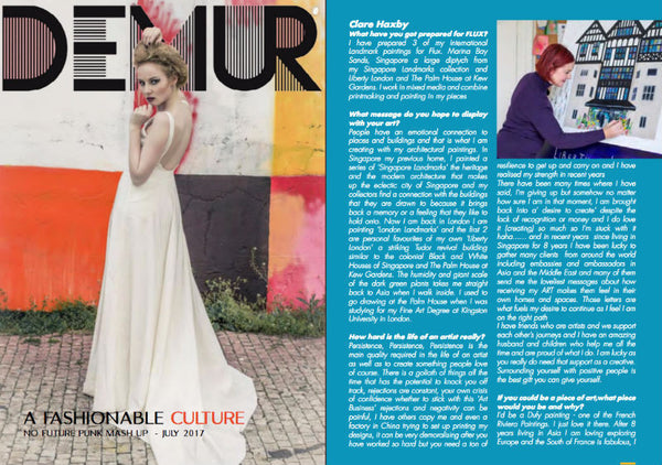 Clare Haxby Interview Demure Magazine By Flux
