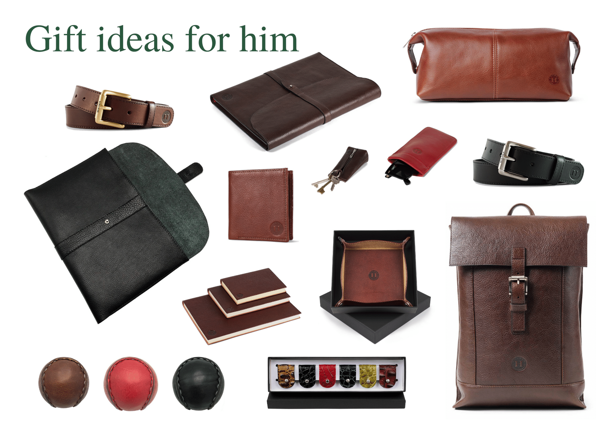Leathergoods gift ideas for men, for Father's Day