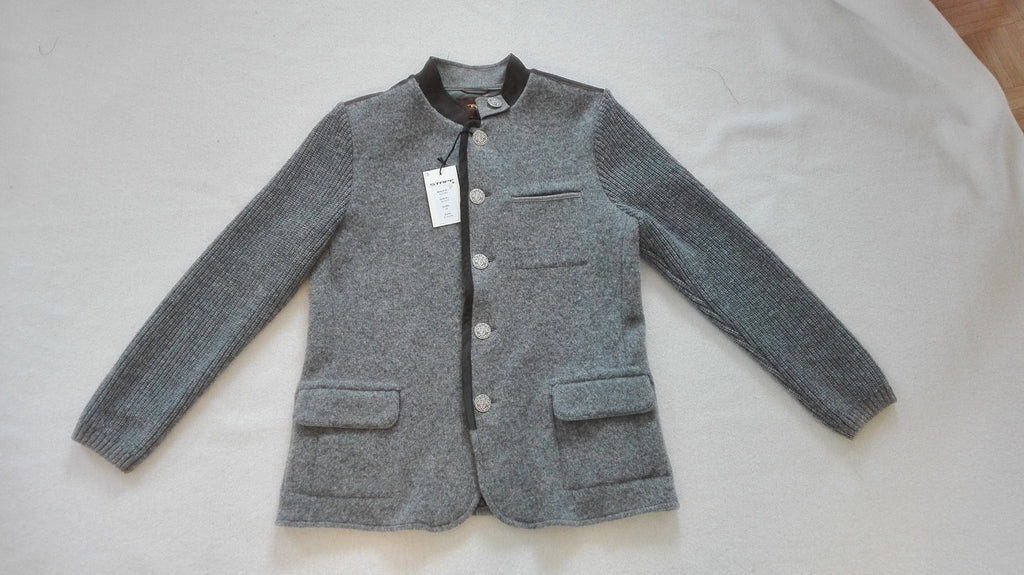 gray wool jacket from Tiroler Strick und Walk