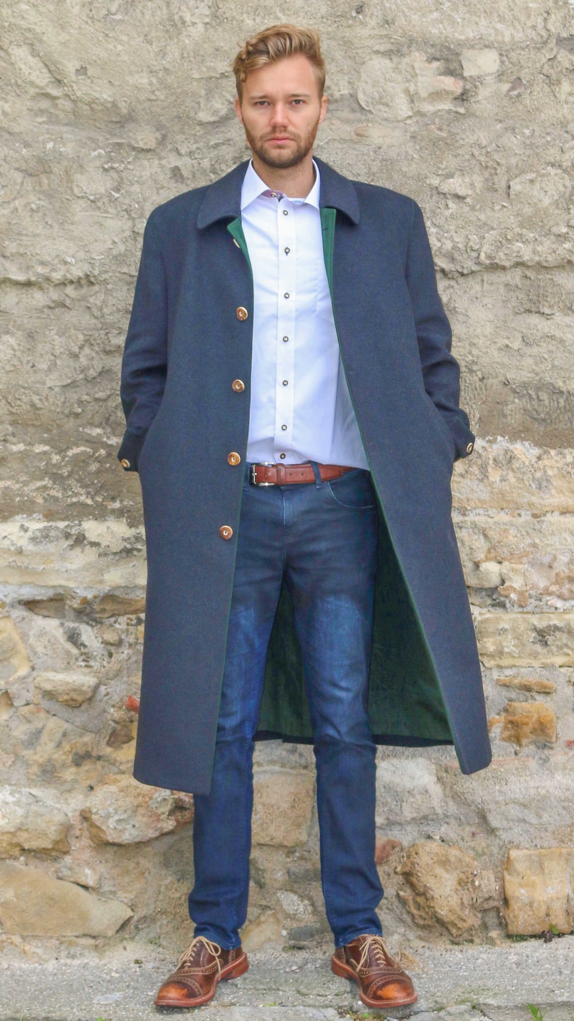 Loden Overcoat in Vienna, Austria made by Robert W. Stolz