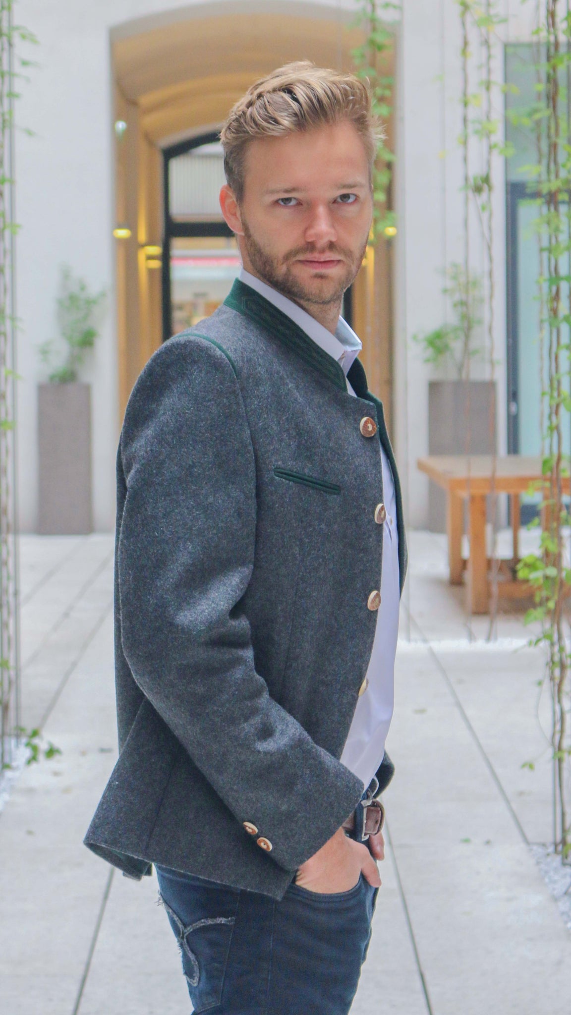 Loden Jacket in Vienna, Austria made by Robert W. Stolz