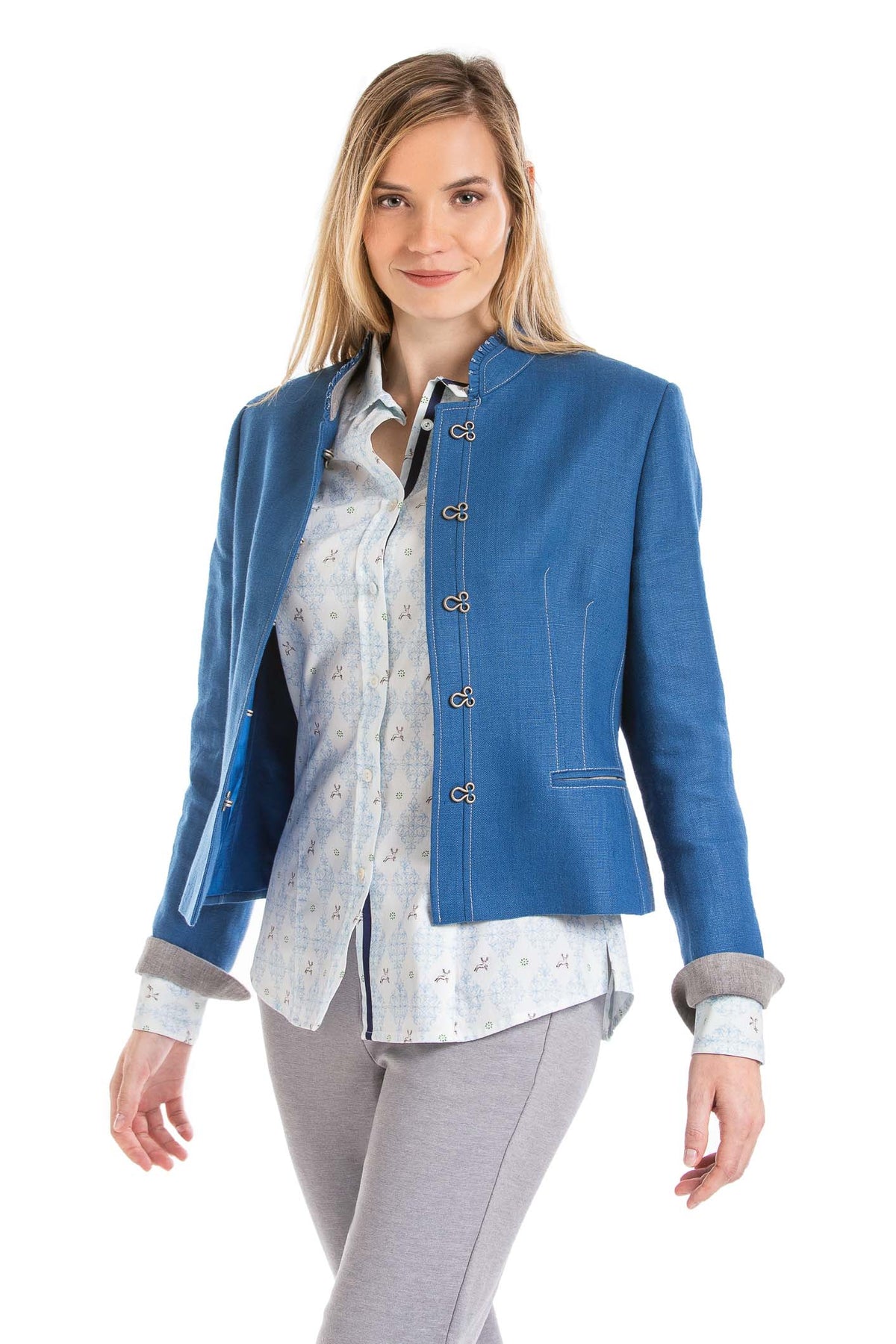 Eva - Austrian Linen Womens Jacket - Robert W. Stolz