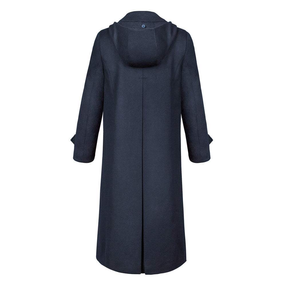 Silvia - Women's Traditional Loden Wool Coat (fixed lining) in Navy Blue