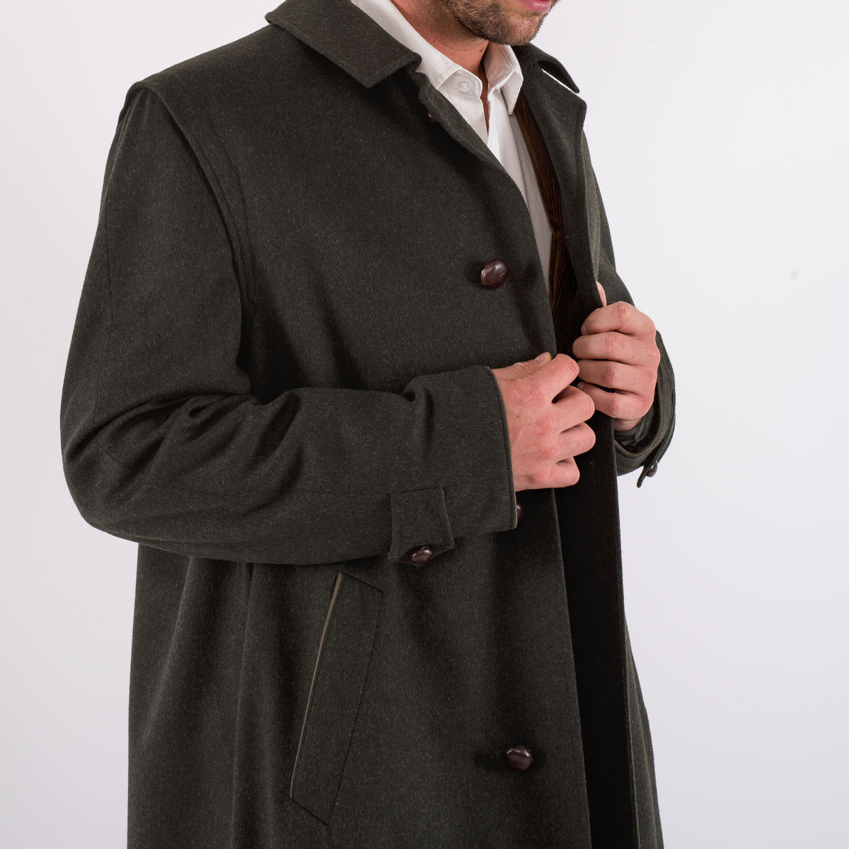 Tirol Traditional Austrian Hunting Loden Wool Overcoat Unlined - Robert ...