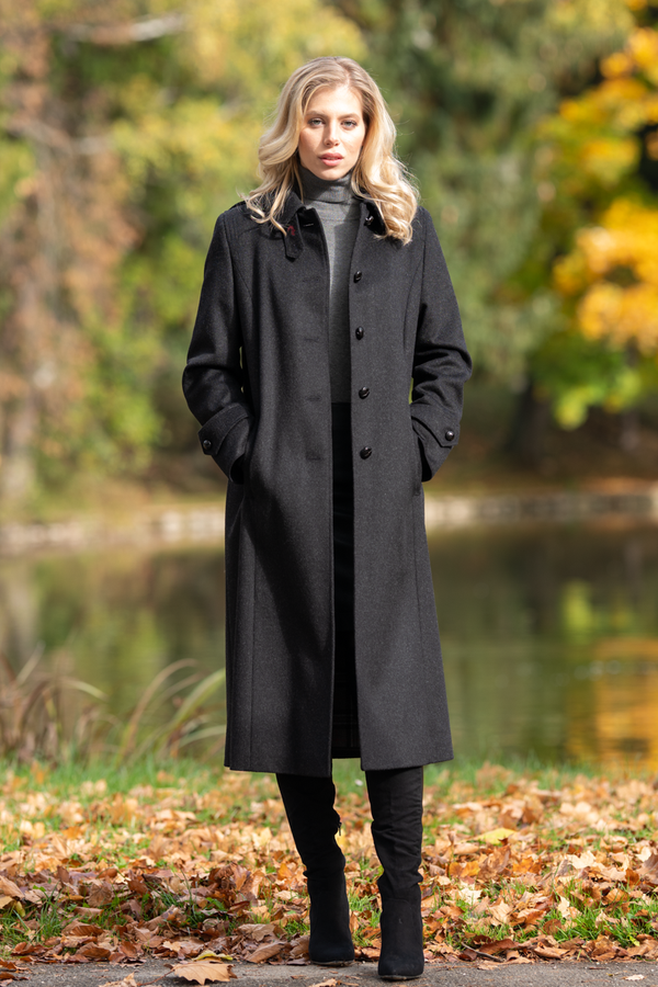 Silvia - Traditional Austrian Loden Wool Coat In Green, Robert W. Stolz