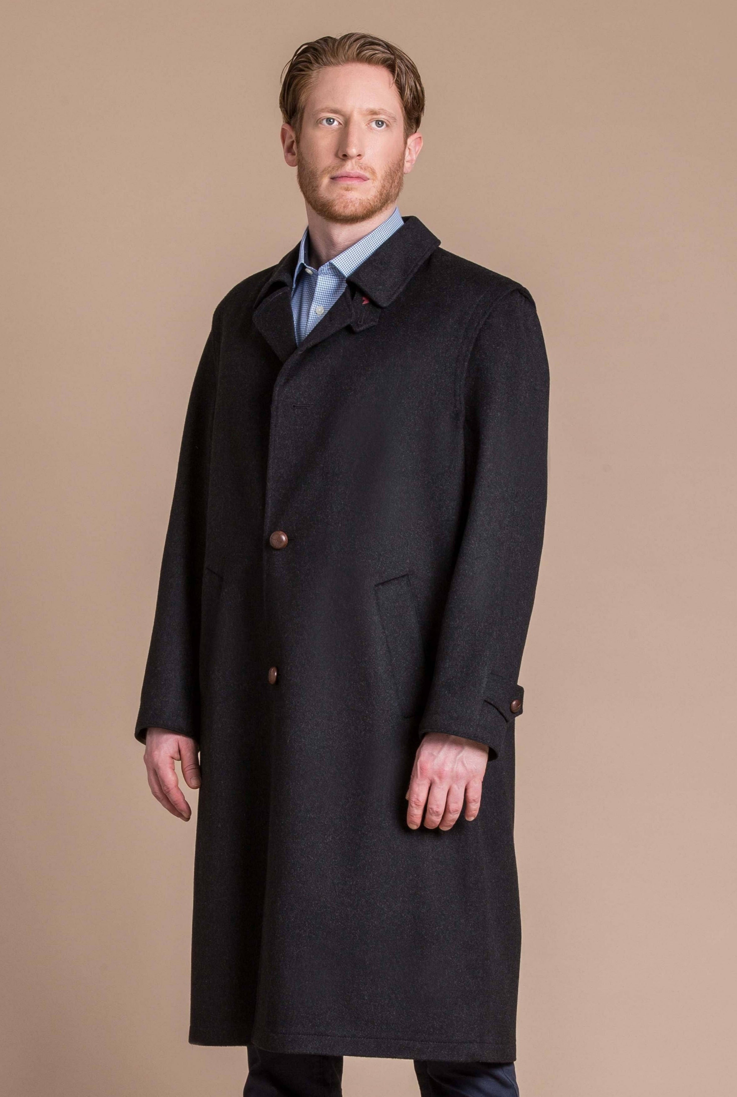 Richard Men's Full-Length Cashmere Overcoat – 100% Pure - RW - Robert W.  Stolz