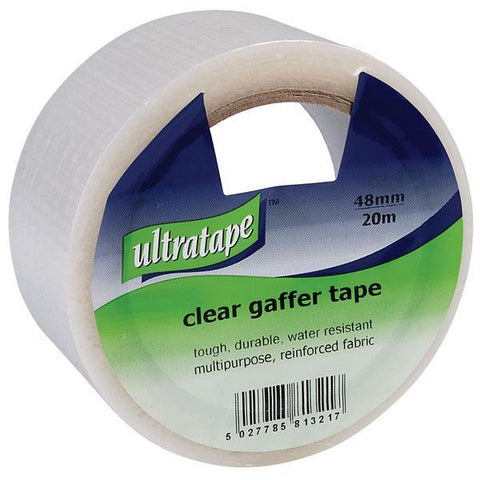 Duct Gaffer Waterproof Cloth Tape 50mm x 50m / 20m Silver Black White Ultra  Tape