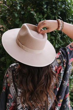 fedora flat brim hat