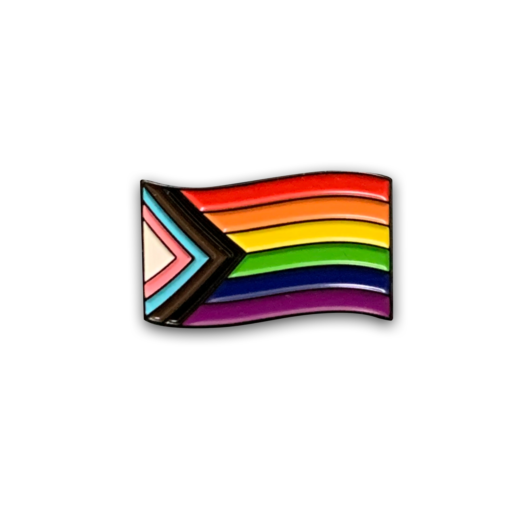 Progress Pride Flag Pin Reppin Pins