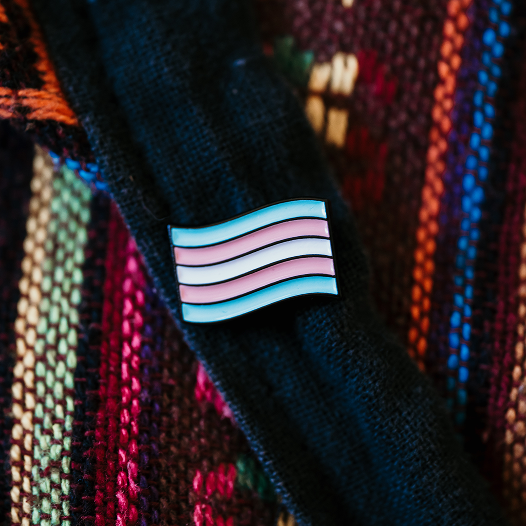 Trans Flag Pin Reppin Pins 3059