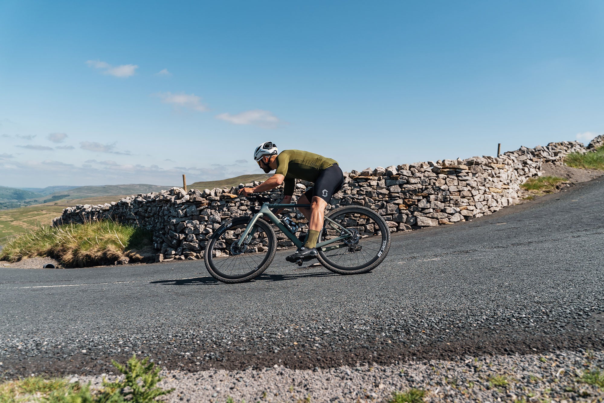 Greets Moss Redmire Grinton Moor cycling climb Yorkshire