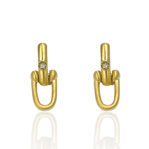 Gold Brioni Horseshoe Earrings - Sanctum Style