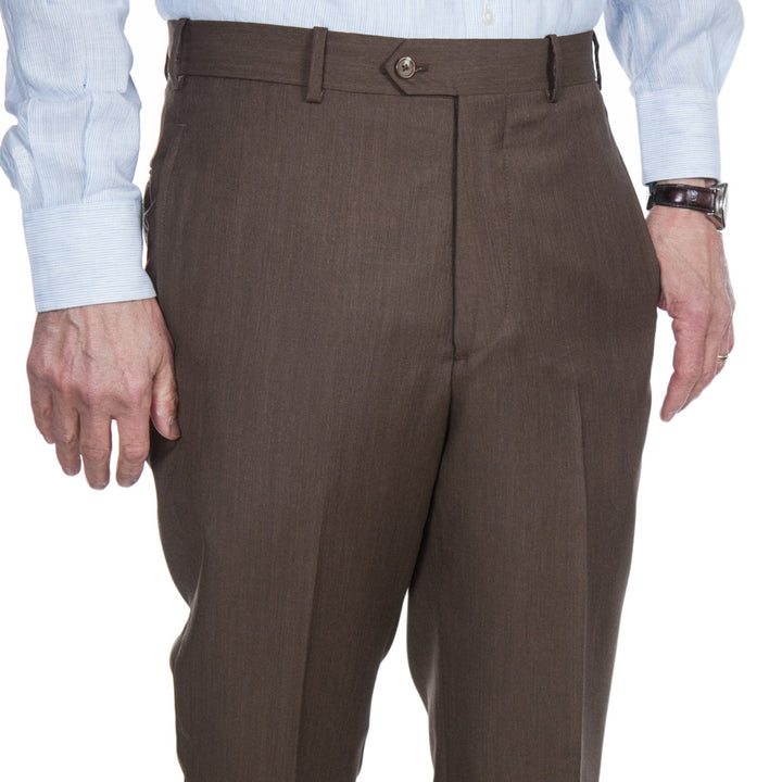 Buy Arrow Hudson Regular Fit Heathered Formal Trousers - NNNOW.com