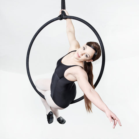 Lady on aerial hoop