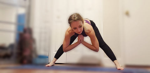 Girl doing some stretching