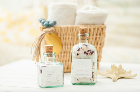 Tidal Living Bath Salts in Recycled Glass