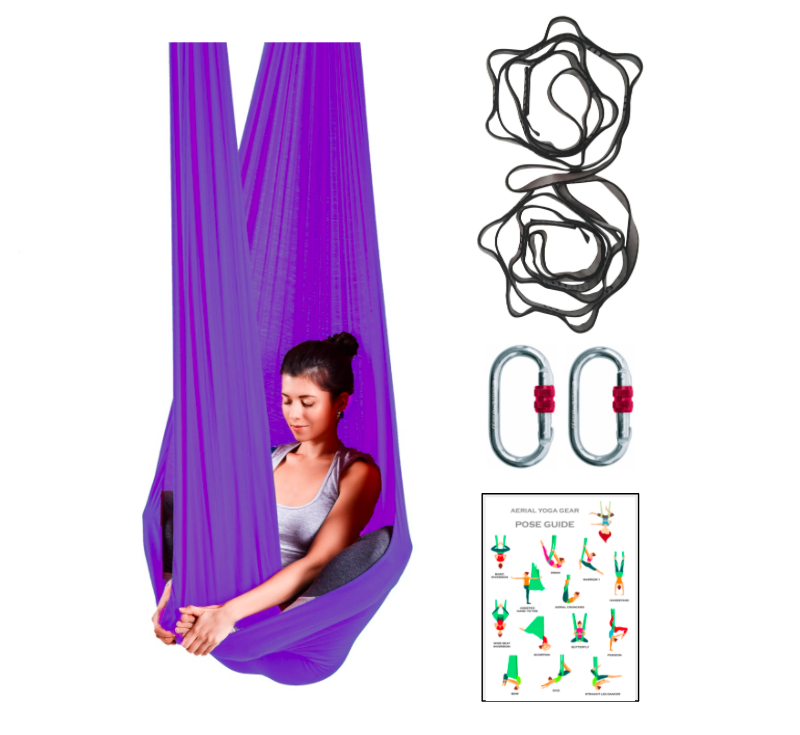 Aerial Yoga Hammock Set with Rigging 
