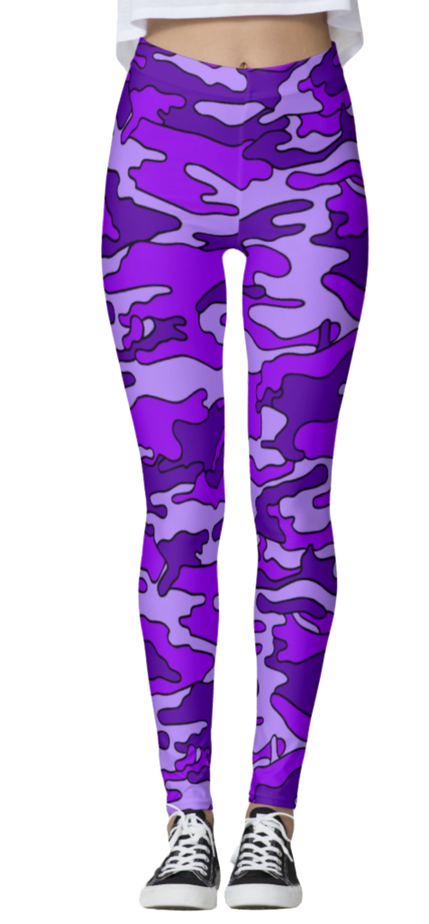 Purple Camo Leggings – lojobands.com