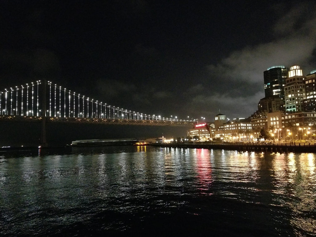 Best View of Bay Bridge Light Show San Francisco Embarcadero Pier 14