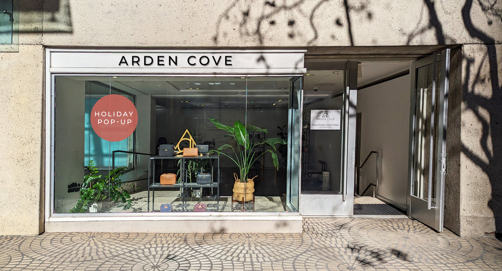 Arden Cove Pop up store for Holidays in San Francisco Embarcadero Center One