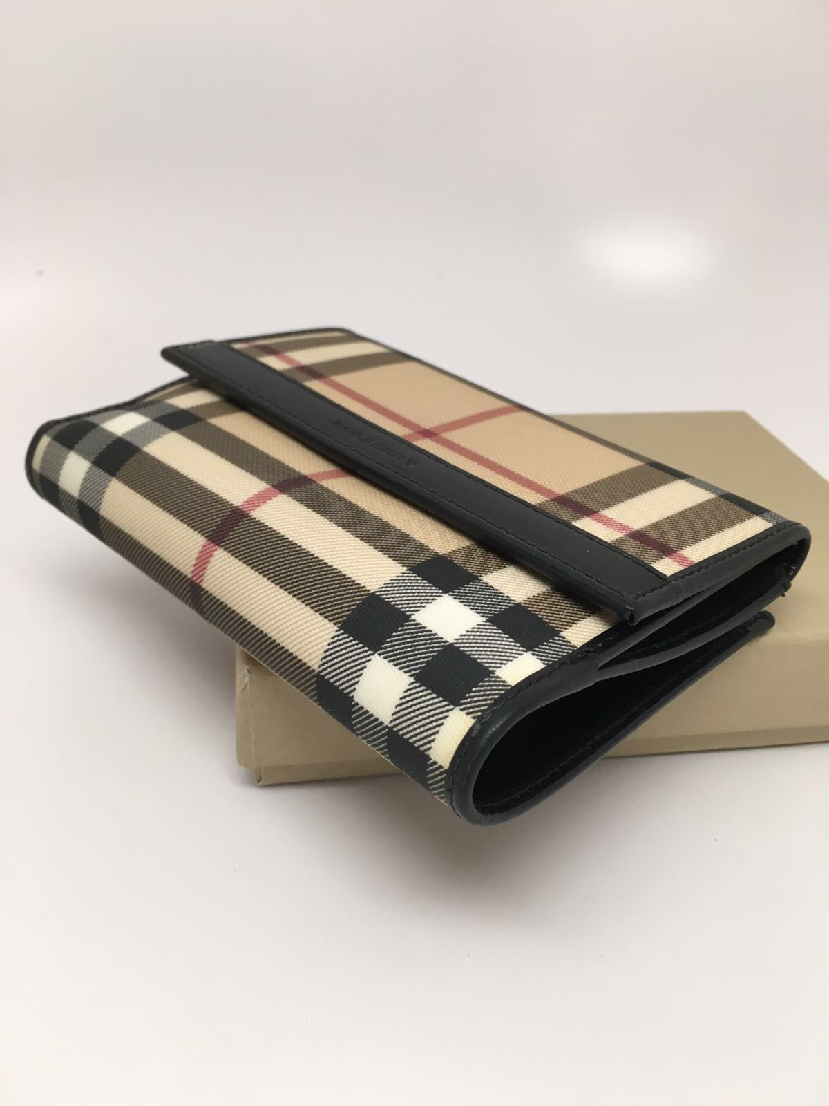 burberry nova check wallet