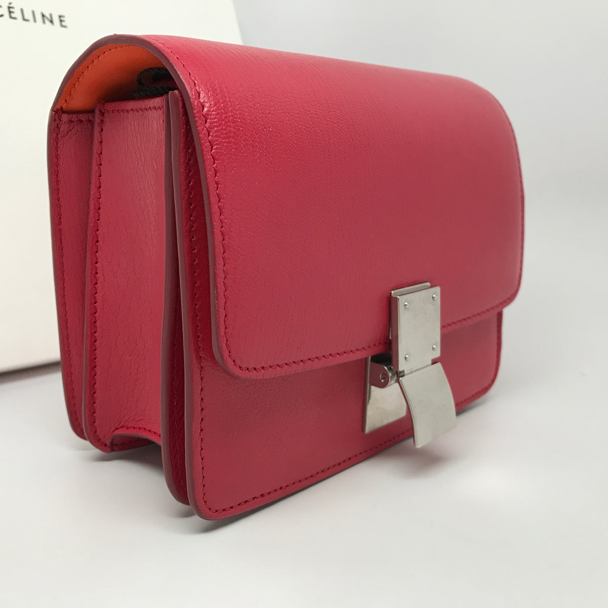 celine box bag pink