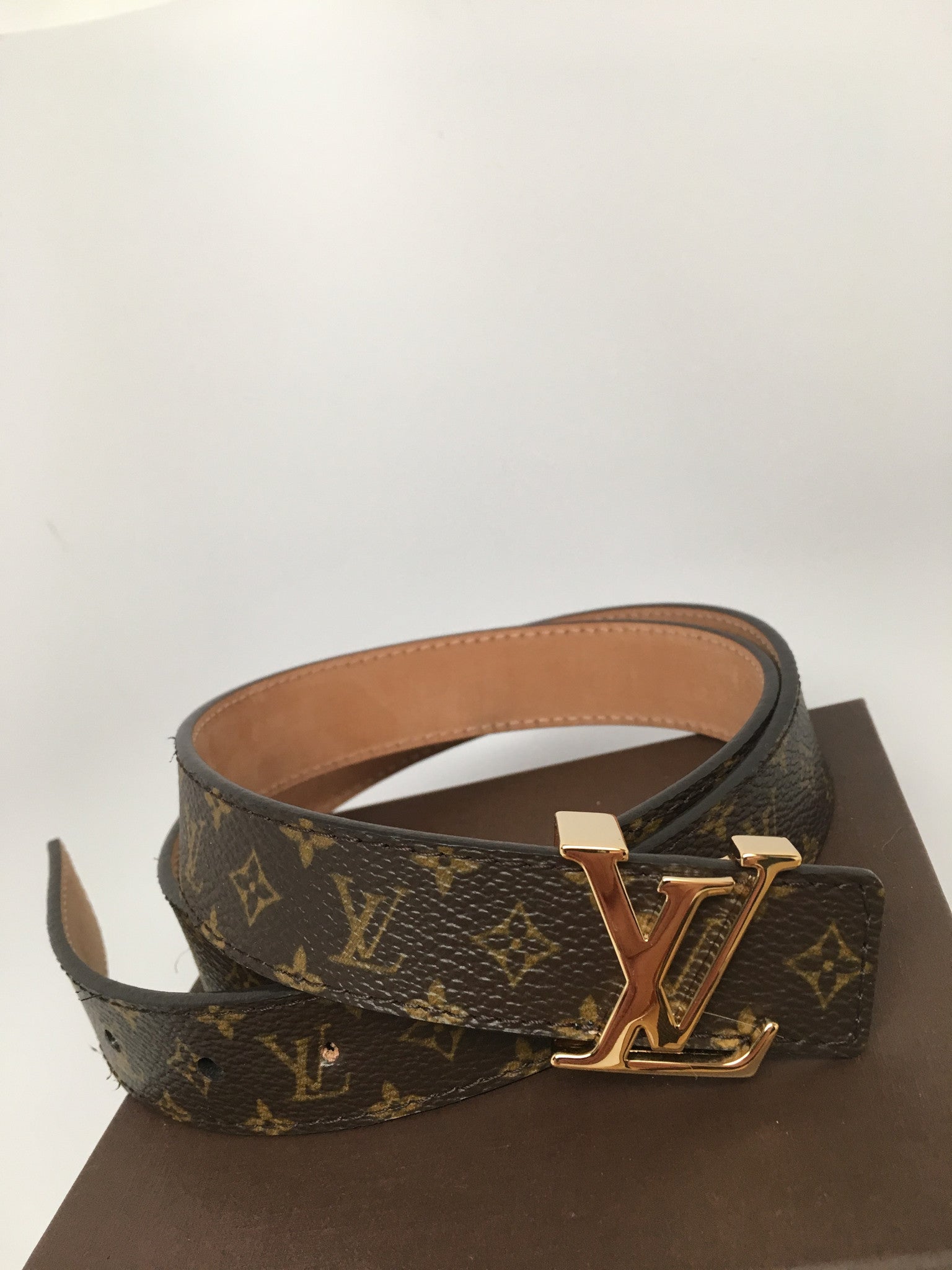 Shop Louis Vuitton 2023-24FW Monogram Leather Belts (M8261S, M8261U) by  Chaos3