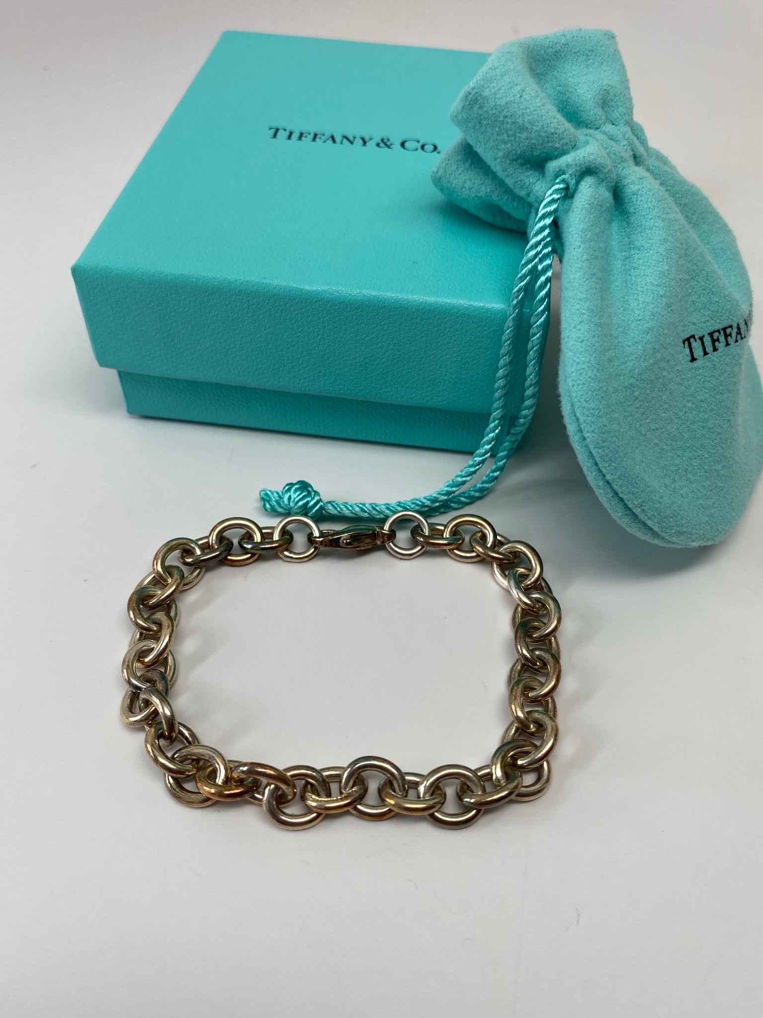 tiffany silver link bracelet