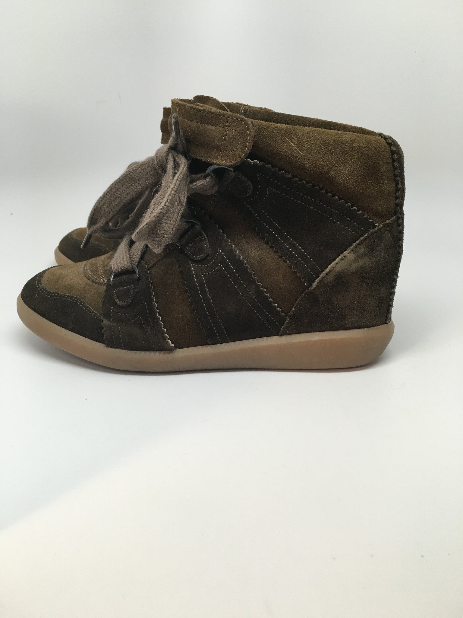 ISABEL MARANT BOBBY SNEAKERS - BROWN - SIZE 37 – Hebster Boutique
