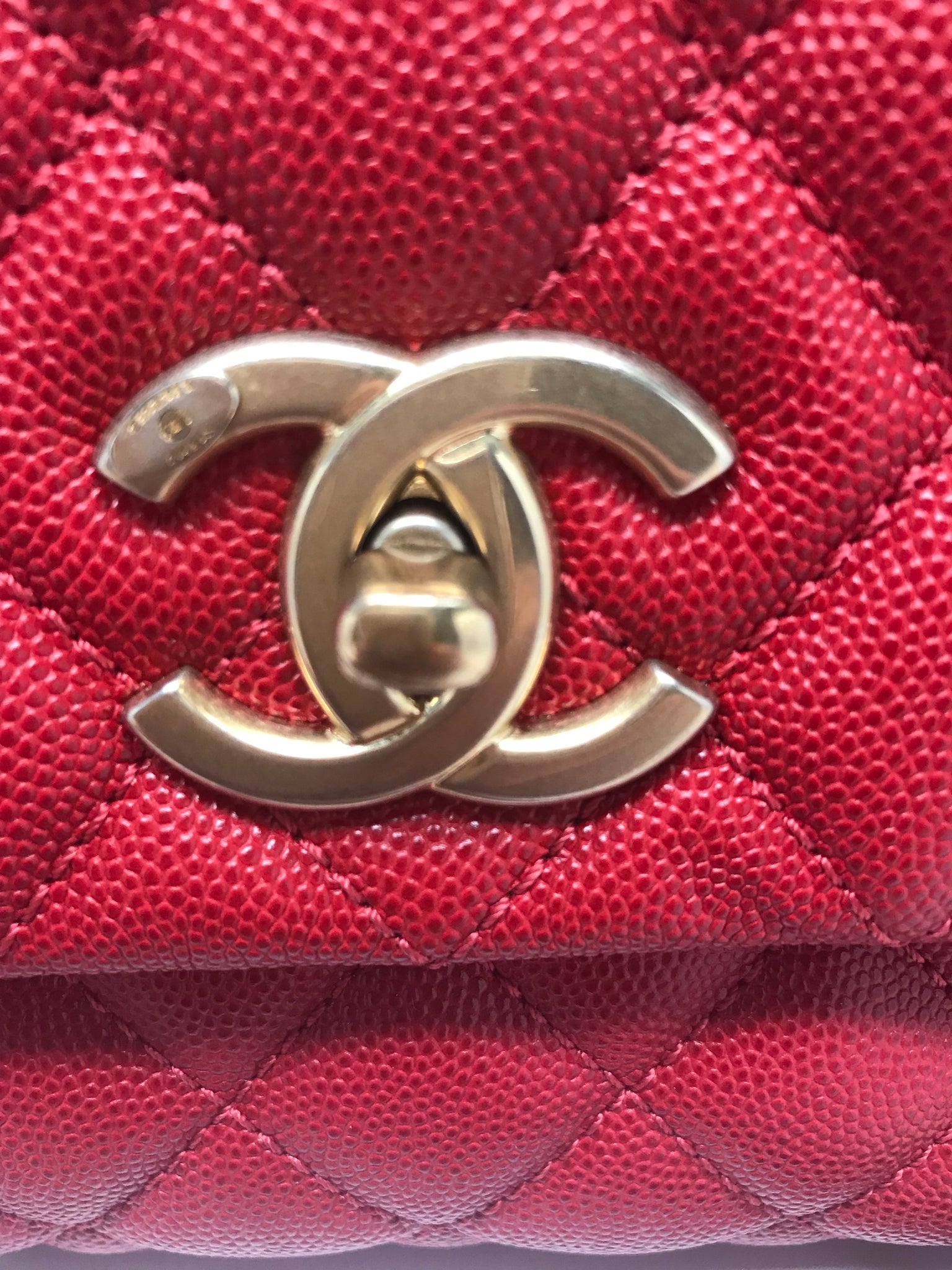 CHANEL COCO HANDLE RED - MEDIUM FLAP BAG – Hebster Boutique