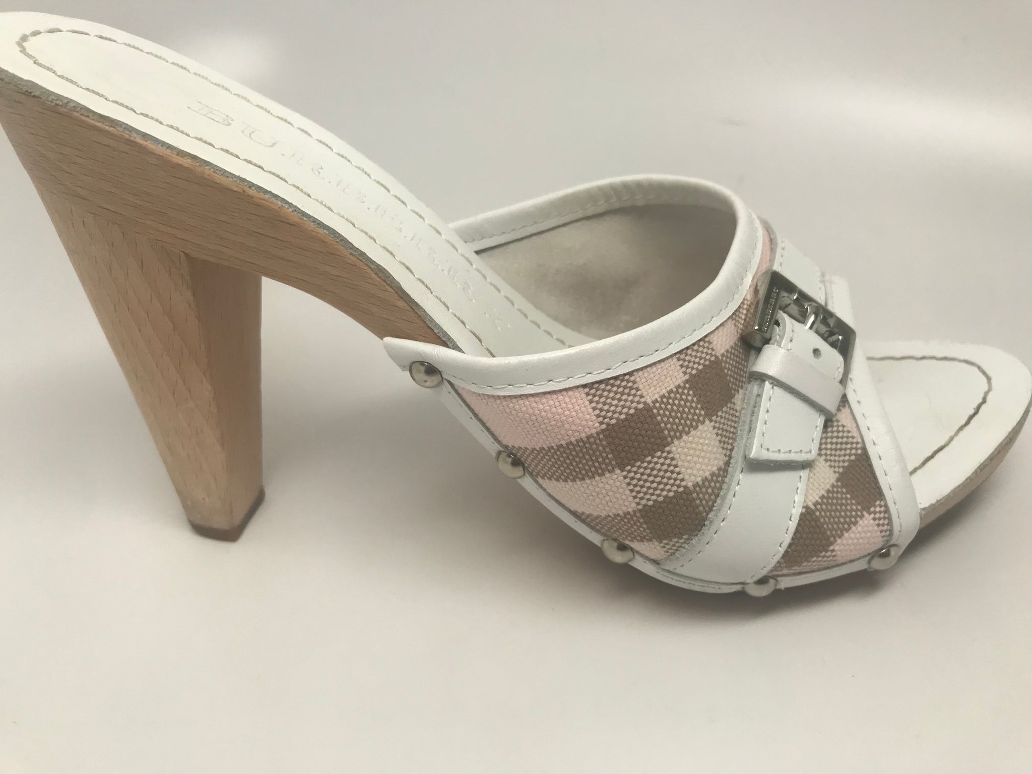 burberry plaid heels