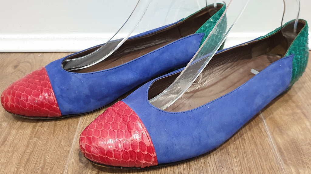 blue ballerina pumps