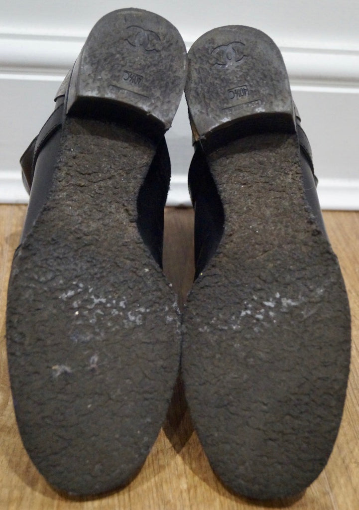 chanel sheepskin boots