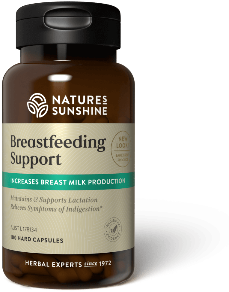 bottle of Nature's Sunshine Breast Feeding SUpport