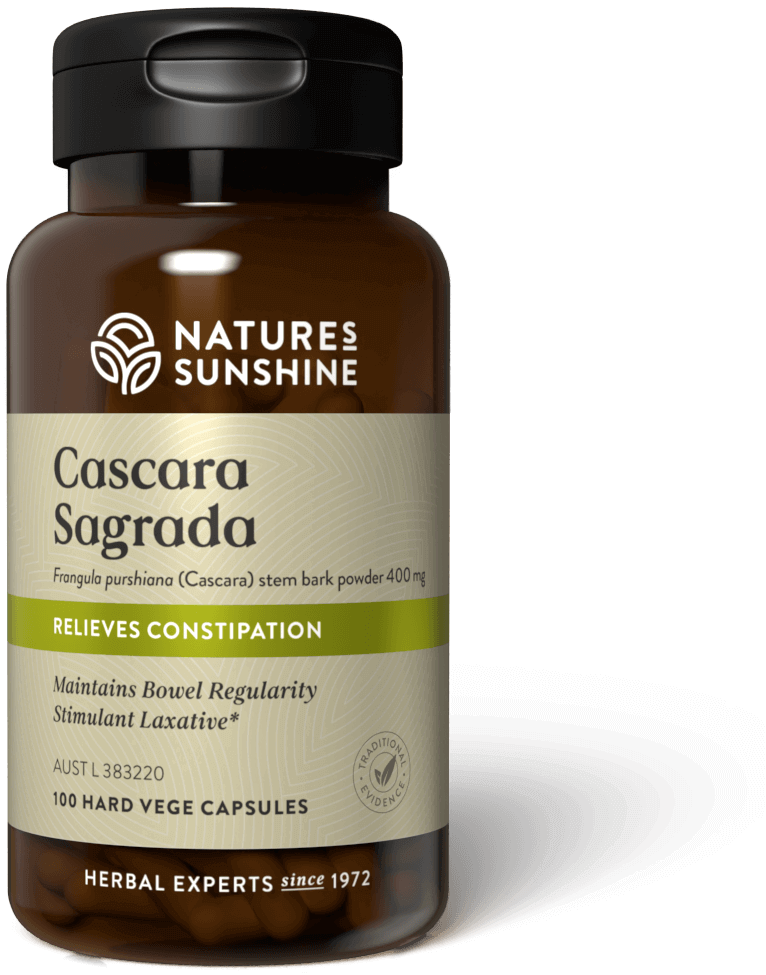 bottle of Nature's Sunshine Cascara Sagrada