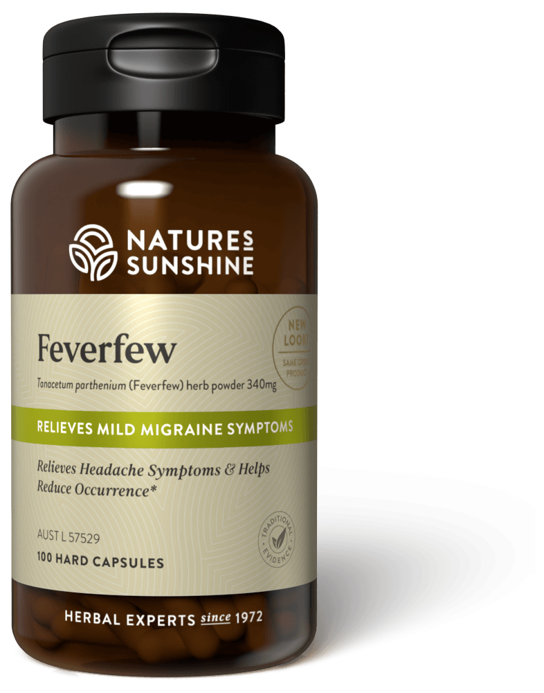 bottle of Nature's Sunshine Feverfew